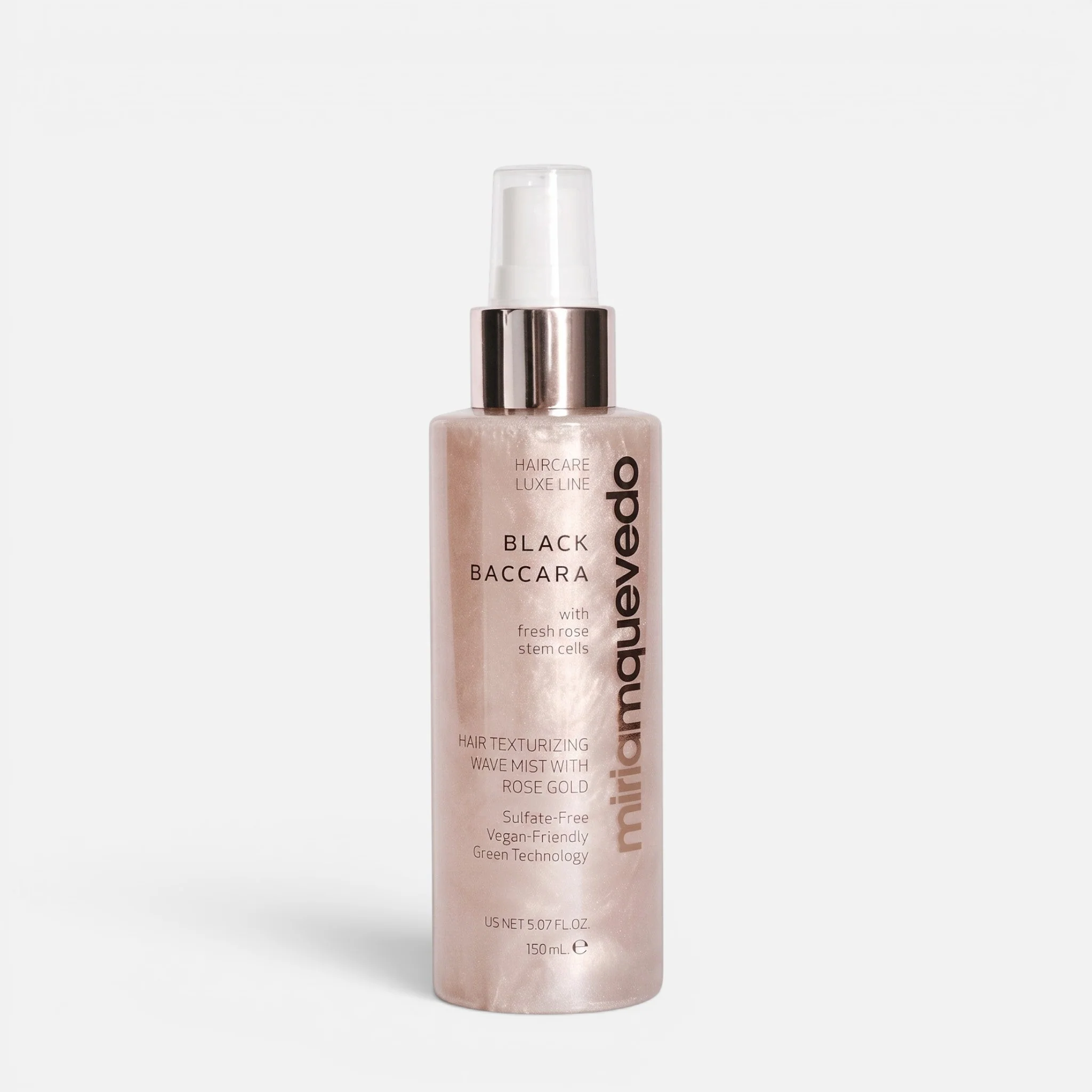 Black Baccara Hair Texturizing Wave Mist With Rose Gold