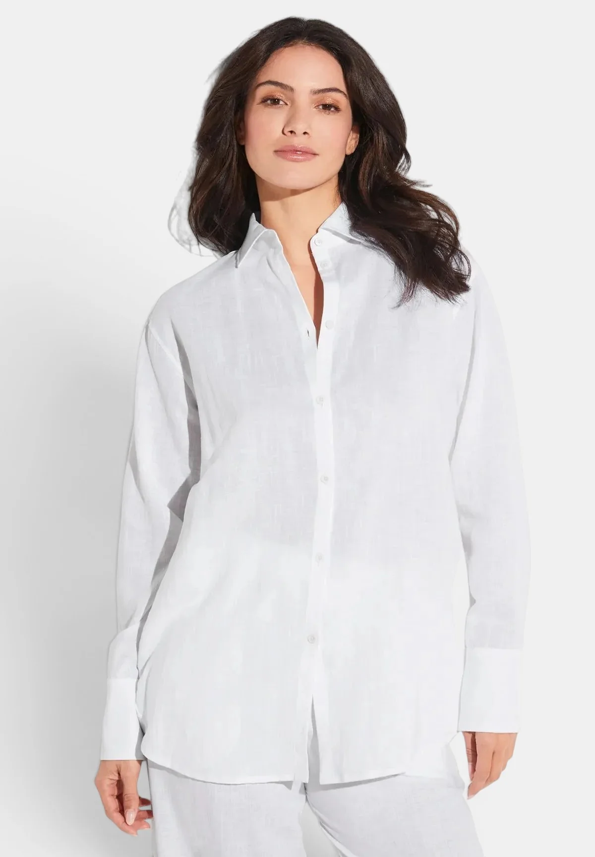 Button Front Shirt Long Sleeve - Image 3