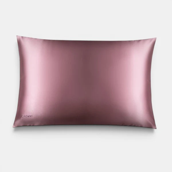 Damask Rose Queen-Sized Silk Pillowcase