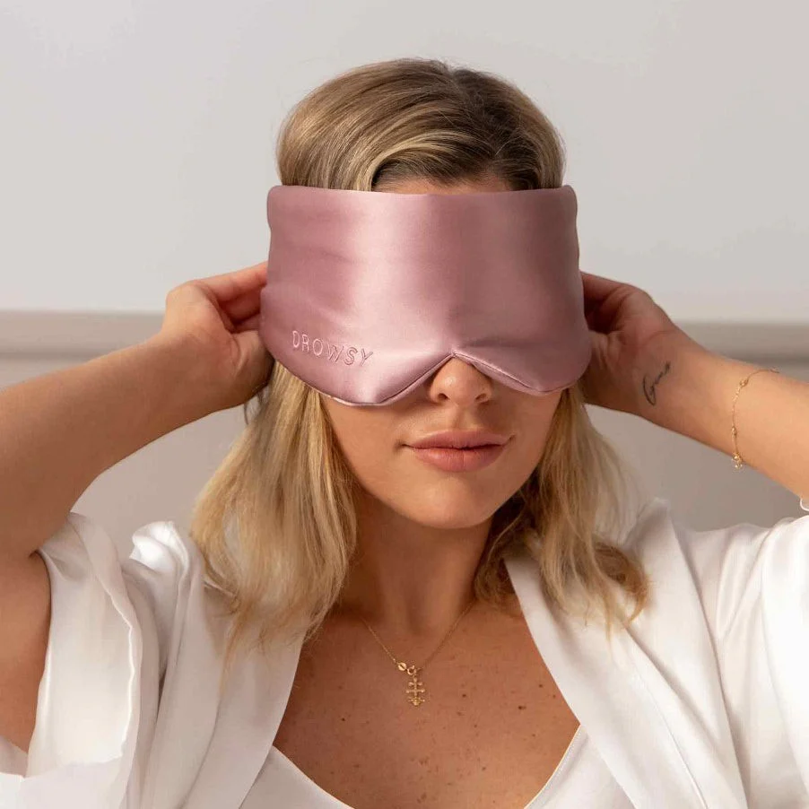 Damask Rose Silk Sleep Eye Mask - Image 4