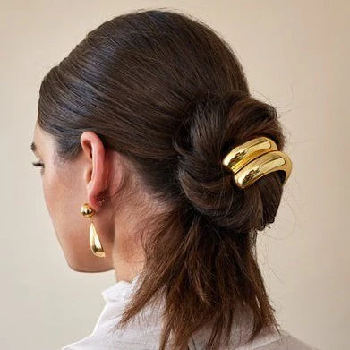 Glossy Double Arch Pony Cuff - Image 4