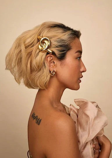 Glossy Knot Barrette - Image 3