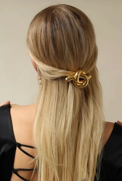 Glossy Knot Barrette - Image 4