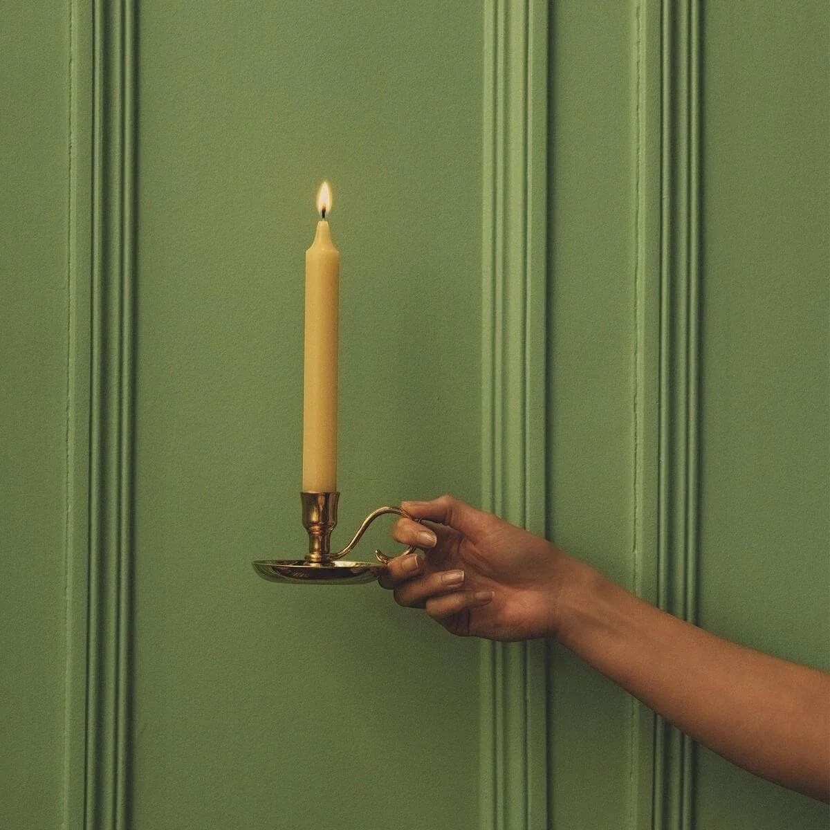 Gold Plated Dutch Candlestick - Image 3
