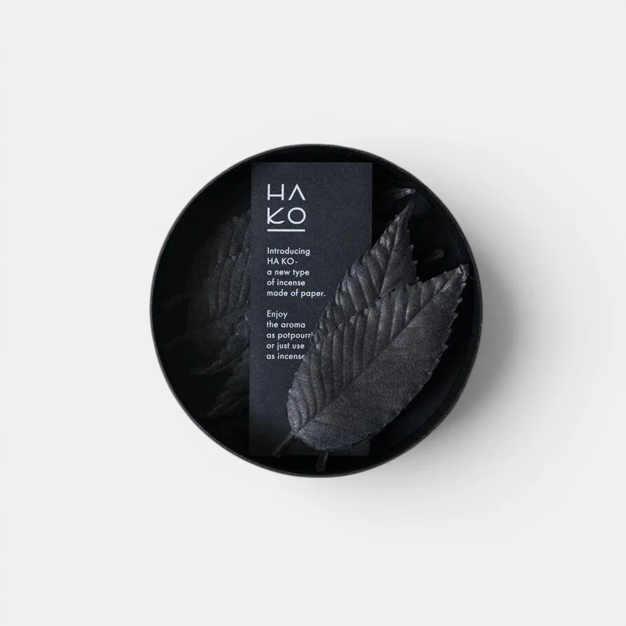 HA KO Paper Incense - Black Set of 6 (Focus)