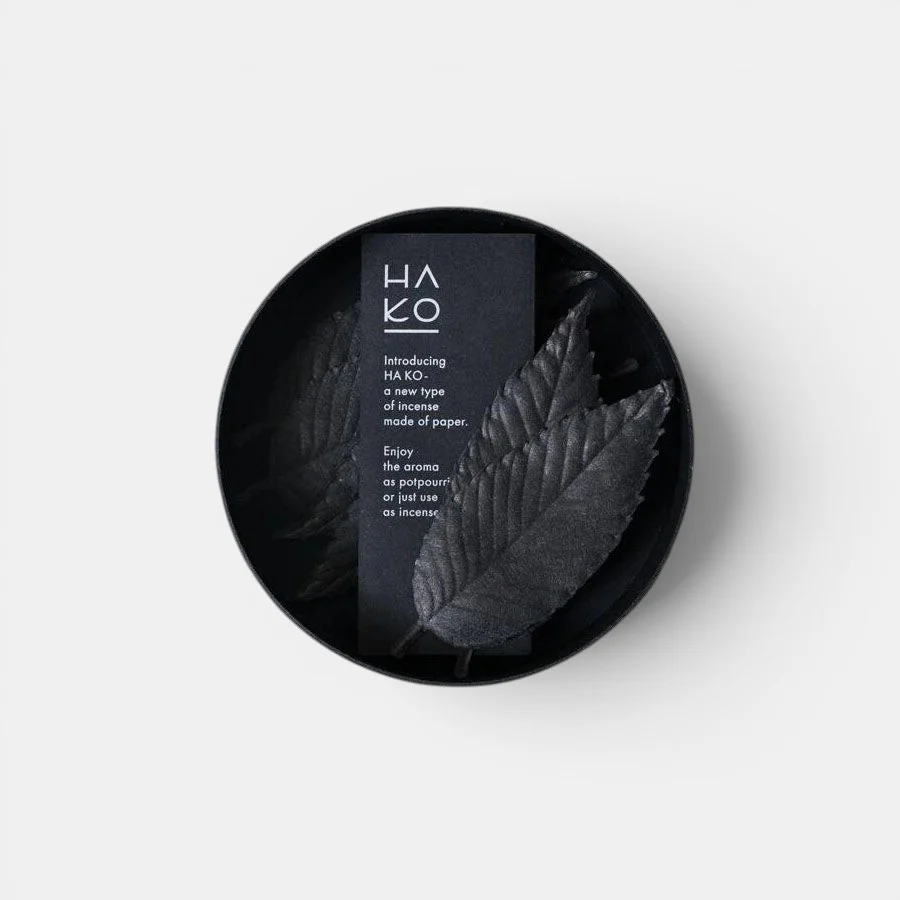 HA KO Paper Incense - Black set of 6 (Relax)