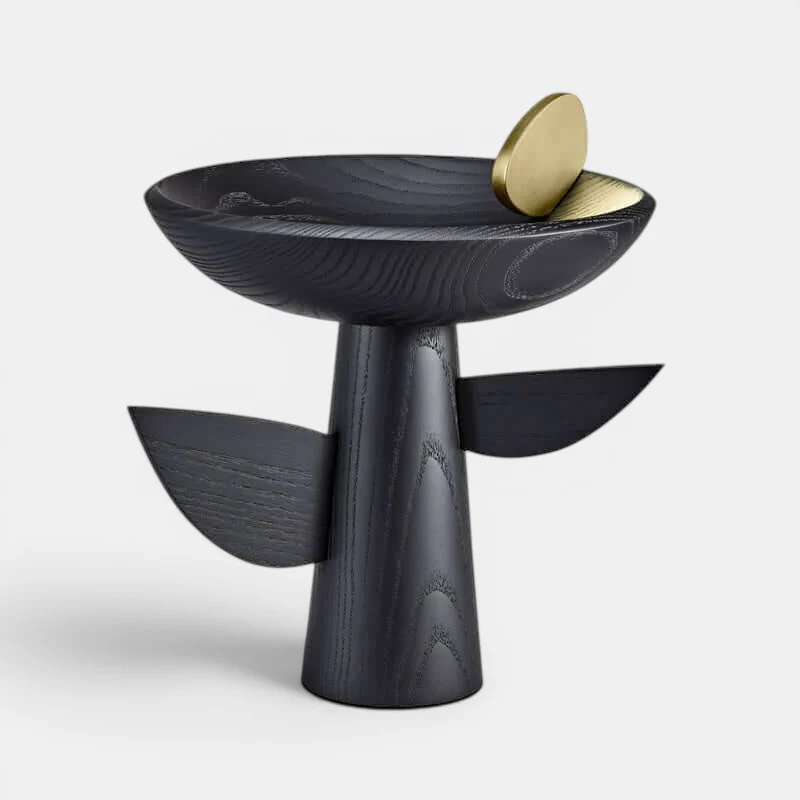 Kelly Behun Blackened Oak Footed Bowl