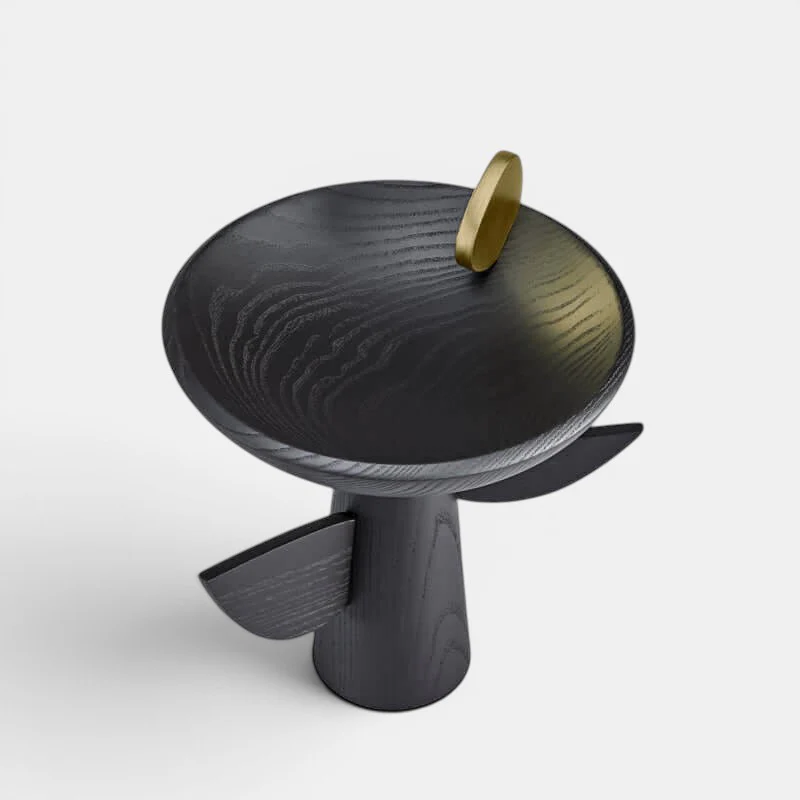 Kelly Behun Blackened Oak Footed Bowl - Image 2