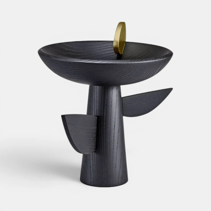 Kelly Behun Blackened Oak Footed Bowl - Image 3