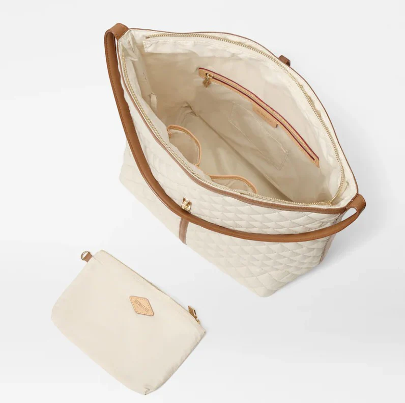 Large Astor Hobo - Sandshell With Brown - Image 3