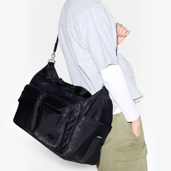 Large Bleecker Travel Duffle - Black - Image 4