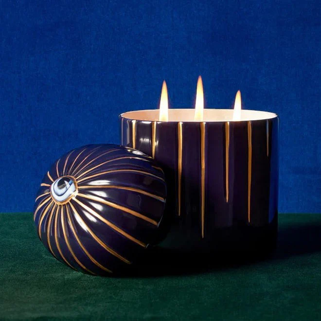 Lito Candle 3-wick - Bleu 830g - Image 4