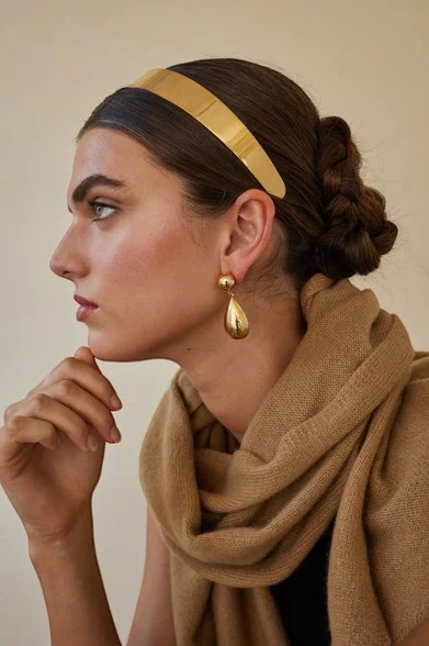 Liv Petite Metal Headband Gold - Image 3