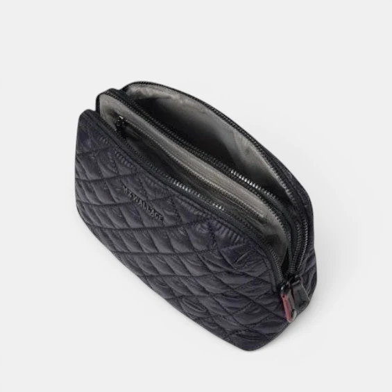 Medium Double Zip Cosmetic - Black - Image 2