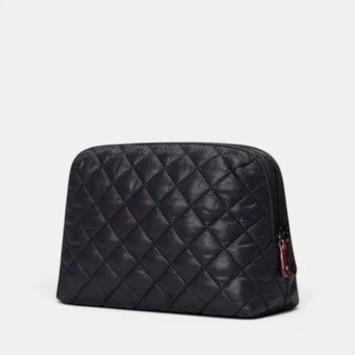 Medium Double Zip Cosmetic - Black - Image 3