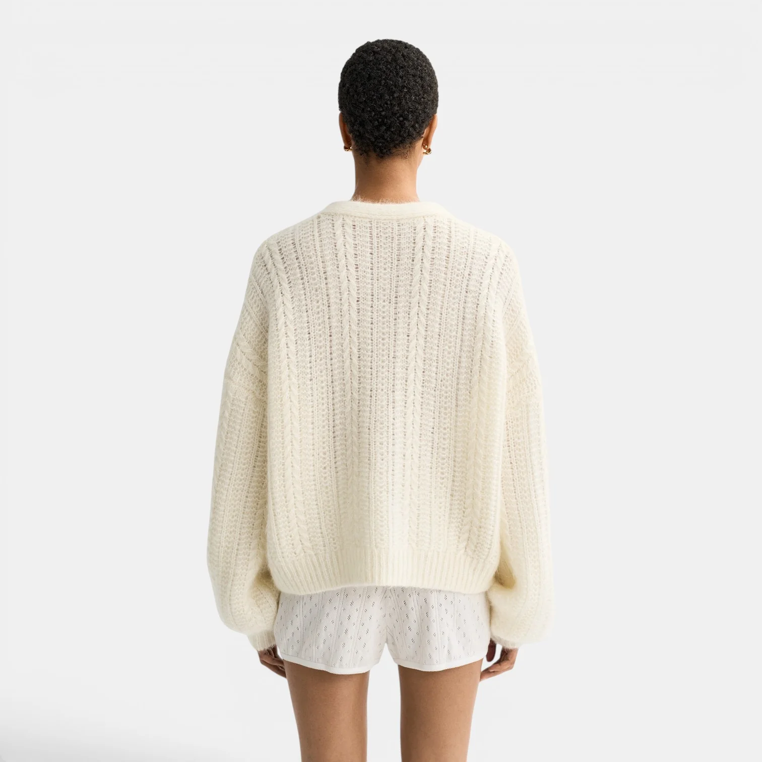 Silk Knit Cardigan - Image 3