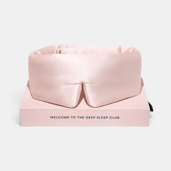 Silk Sleep Eye Mask Sunset Pink - Image 2