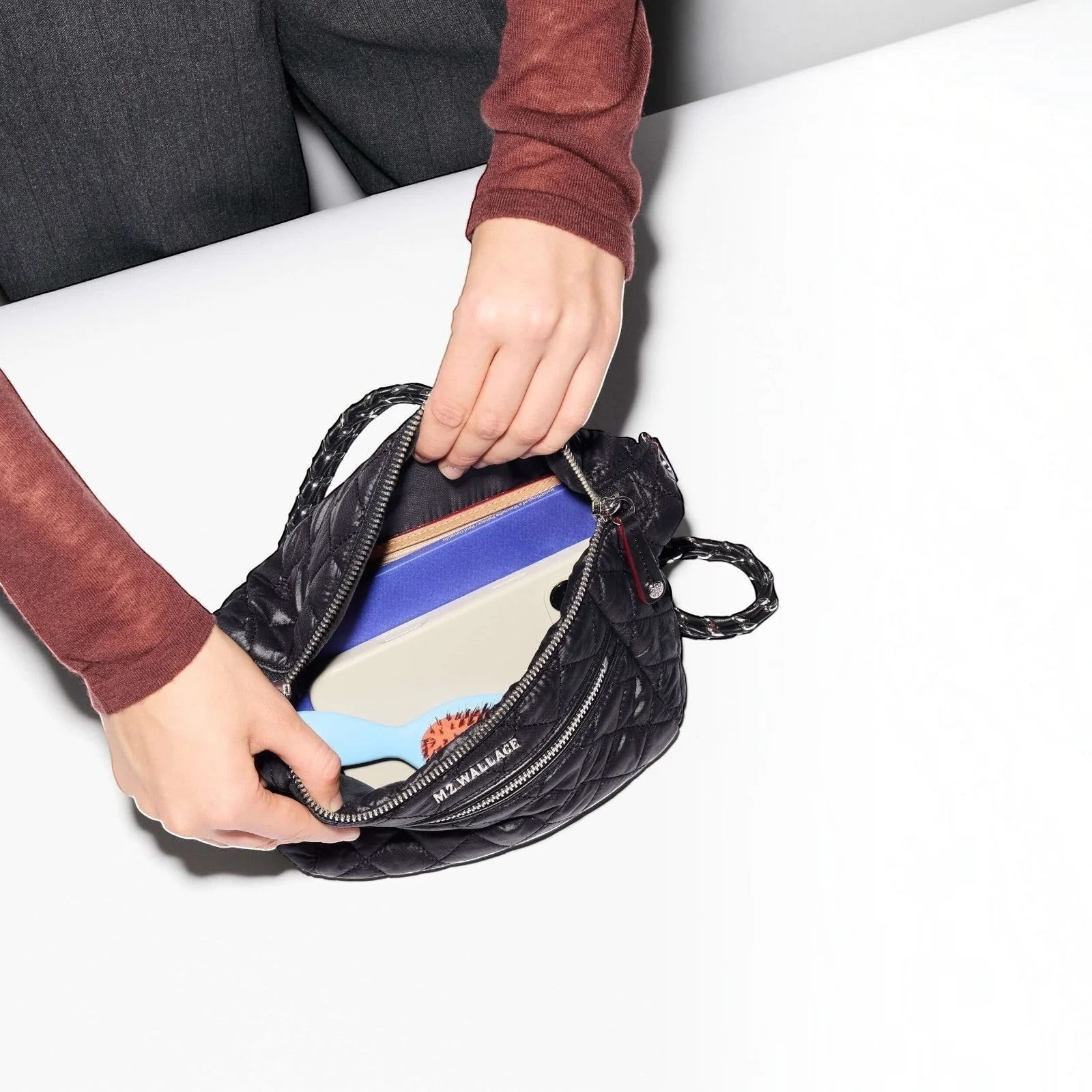 Small Crosby Crossbody Sling- Black - Image 5